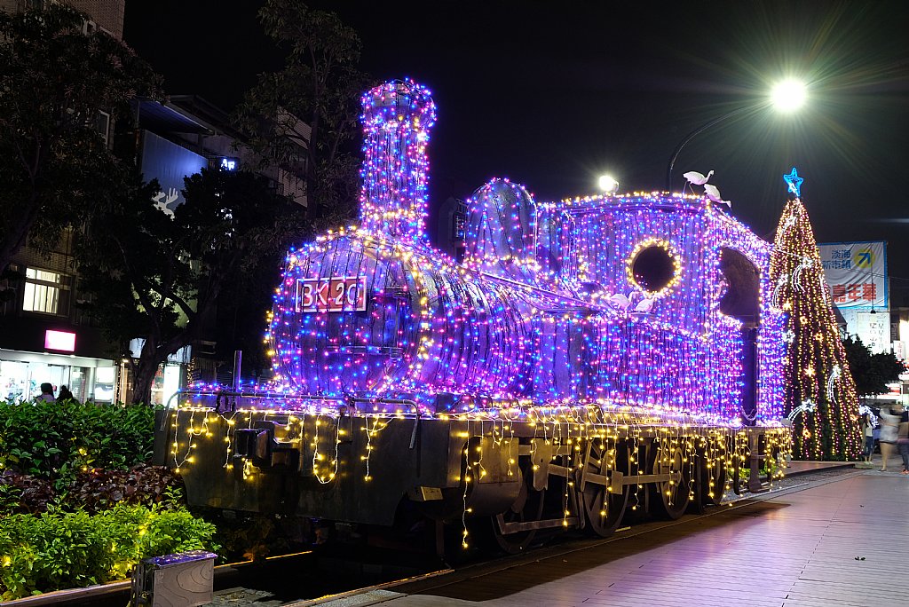 淡水老街夜景