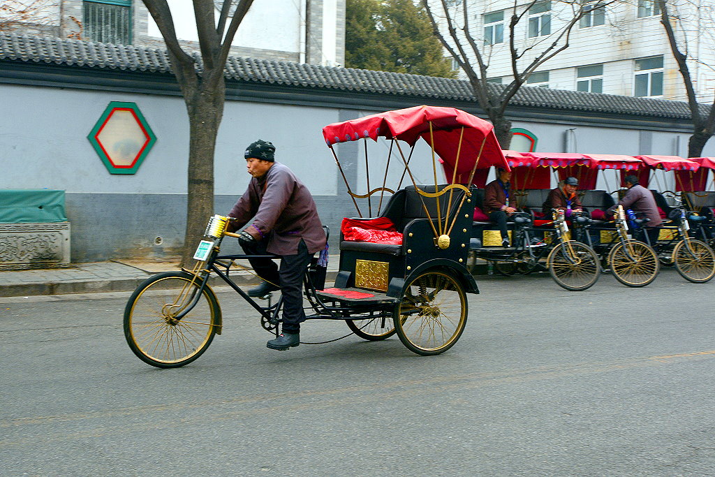北京街上三轮车
