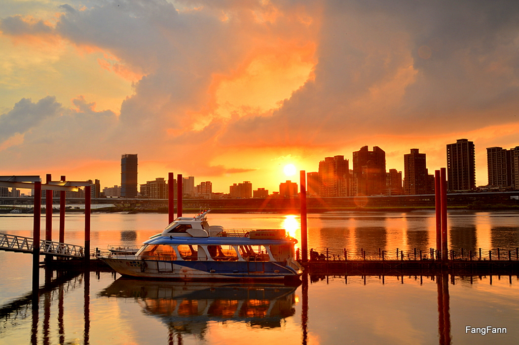 大稻埕码头黄昏
